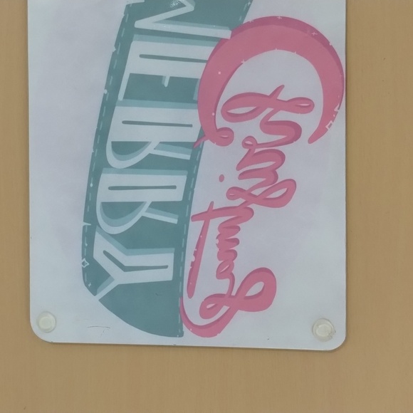 Merry Christmas glass trivet cutting board green red and white 10.5" x 7… - Picture 6 of 8